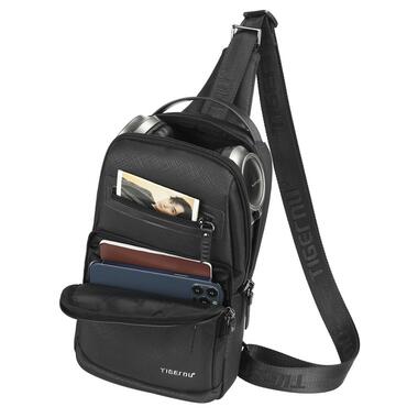 Рюкзак на одне плече Tigernu T-S8173 (Чорний) фото №4