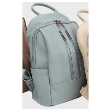 Шкіряний жіночий рюкзак блакитного кольору Firenze Italy F-IT-5553BL фото №1