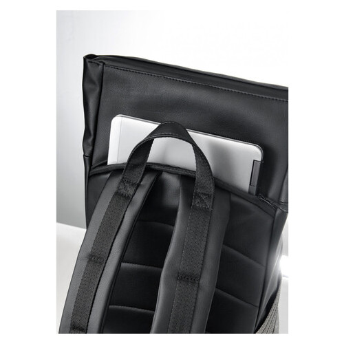 Рюкзак Sambag RollTop MQN чорний з битим сріблом 24320635 фото №4