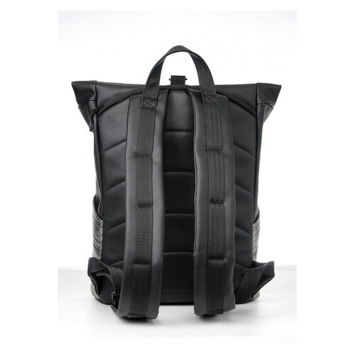 Рюкзак Sambag RollTop MQN чорний з битим сріблом 24320635 фото №5