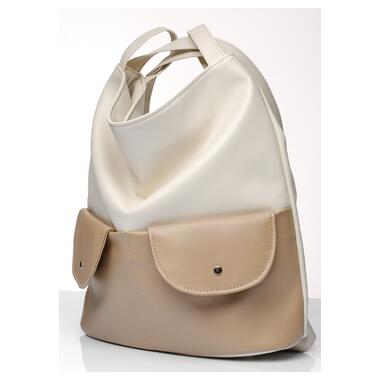 Жіночий рюкзак Sambag Asti XKH молочний 20551011 фото №8