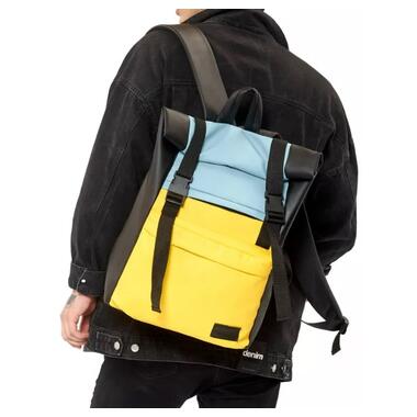 Чоловічий рюкзак Sambag RollTop LTH синій з жовтим 24231610m фото №3