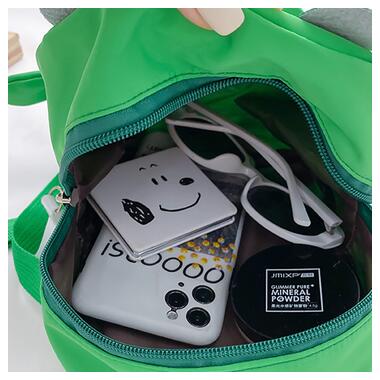 Дитячий рюкзак A-6864 Frog з ремінцем анти-втрата Green фото №3