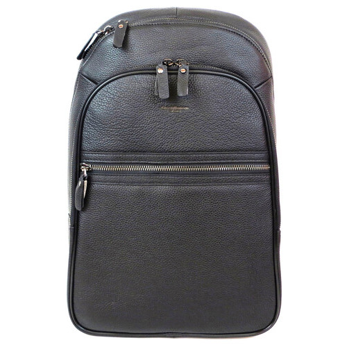 Чоловічий рюкзак з натуральної шкіри 12L Giorgio Ferretti чорний фото №3