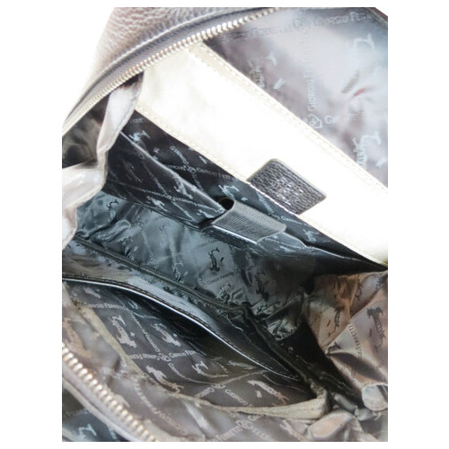 Чоловічий рюкзак з натуральної шкіри 12L Giorgio Ferretti чорний фото №10