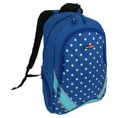 Молодіжний рюкзак 25L SemiLine синій в горох фото №2