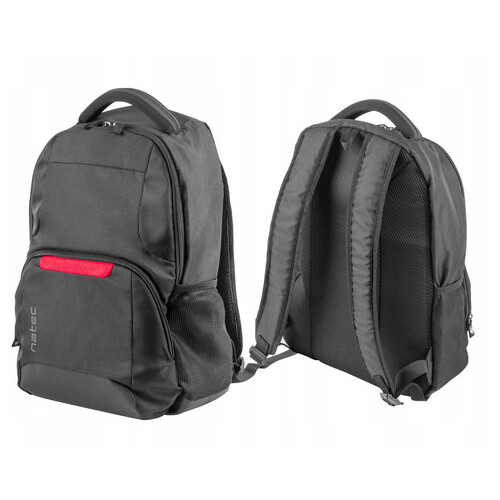 Легкий рюкзак з ноутбуком 15,6 дюймів Natec Eland чорний фото №2