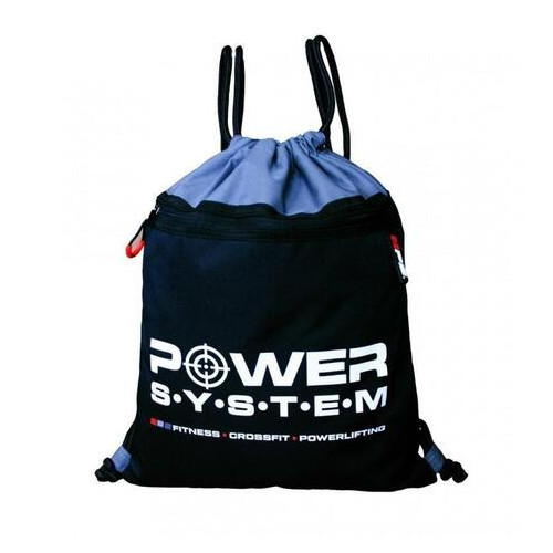 Рюкзак спортивний Power System PS-7011 Gym Sack Alpha Black/Grey (7011BG-3) фото №1