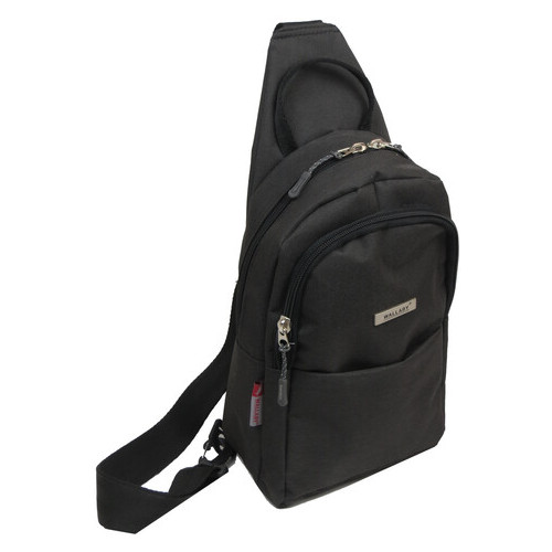 Рюкзак однолямковий на одне плече Wallaby 112 чорний 8 л фото №2
