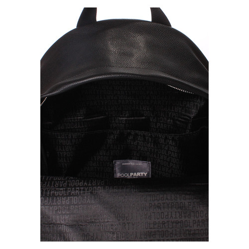 Шкіряний рюкзак Poolparty Rockstar Чорний (backpack-rockstar-black) фото №4