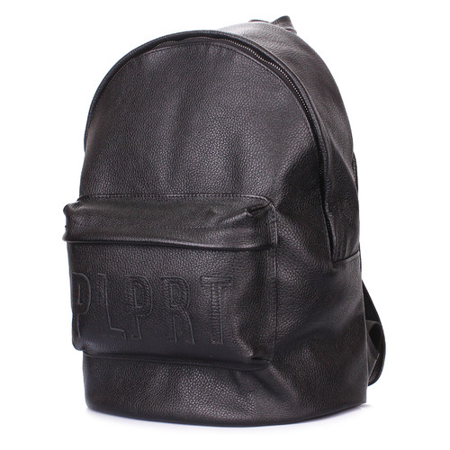 Шкіряний рюкзак Poolparty Чорний (backpack-plprt-leather-black) фото №2