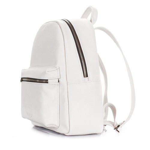 Рюкзак жіночий шкіряний Poolparty Xs Білий (xs-bckpck-leather-white) фото №2