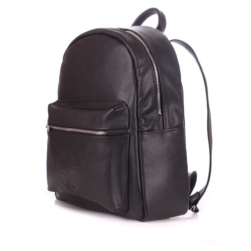 Рюкзак жіночий шкіряний Poolparty Xs Чорний (xs-bckpck-leather-black) фото №2
