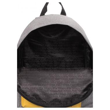 
Міський рюкзак POOLPARTY сіро-жовтий (backpack-yellow-grey) фото №2