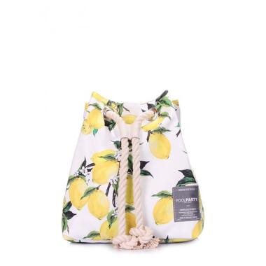 Літній рюкзак POOLPARTY Pack із лимонами (pack-lemons) фото №1