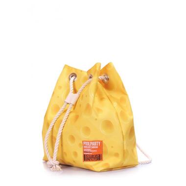 Літній рюкзак POOLPARTY Pack із сирним принтом (pack-cheese) фото №2
