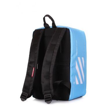Рюкзак для ручної поклажі POOLPARTY Hub 40x25x20см Ryanair / Wizz Air / МАУ блакитний (hub-boardingpass) фото №3