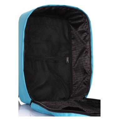 Рюкзак для ручної поклажі POOLPARTY Hub 40x25x20см Ryanair / Wizz Air / МАУ блакитний (hub-sky) фото №4