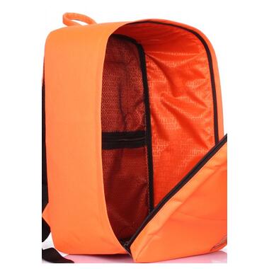 Рюкзак для ручної поклажі POOLPARTY Hub 40x25x20см Ryanair / Wizz Air / МАУ помаранчевий (hub-orange) фото №4
