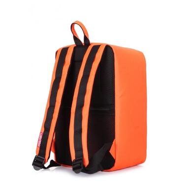 Рюкзак для ручної поклажі POOLPARTY Hub 40x25x20см Ryanair / Wizz Air / МАУ помаранчевий (hub-orange) фото №3