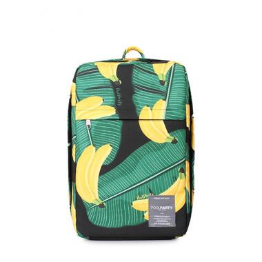 Рюкзак для ручної поклажі POOLPARTY Hub 40x25x20см Ryanair / Wizz Air / МАУ з бананами (hub-bananas) фото №1