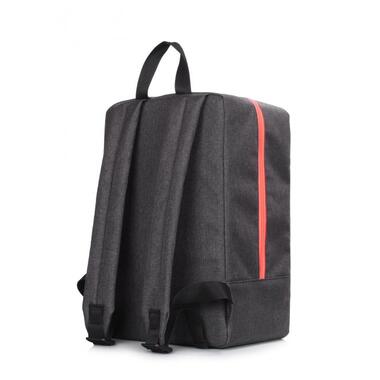 Рюкзак для ручної поклажі POOLPARTY Lowcost 40x25x20см Ryanair / Wizz Air / МАУ сірий (lowcost-grey) фото №3