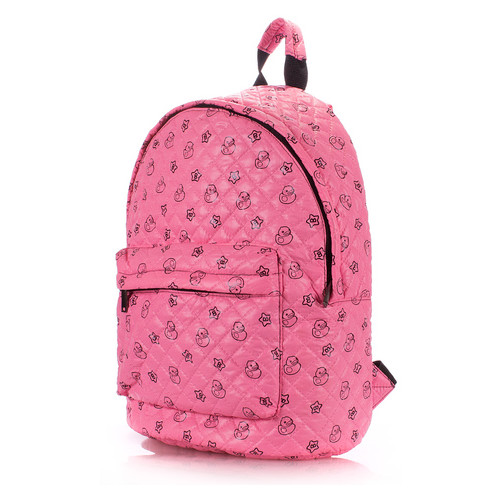 Рюкзак Poolparty молодіжний (backpack-theone-pink-ducks) фото №2