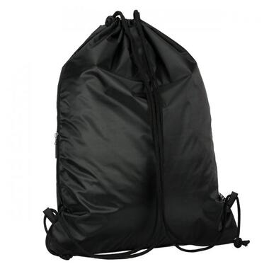 Рюкзак-мішок з кишенею Tiger на затяжках чорний фото №2