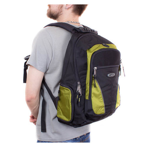Чоловічий рюкзак з ноутбуком Onepolar W1077-green фото №6