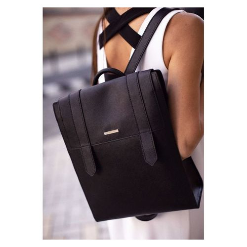 Шкіряний жіночий чорний рюкзак Blackwood Blank Note BN-BAG-29-bw фото №8