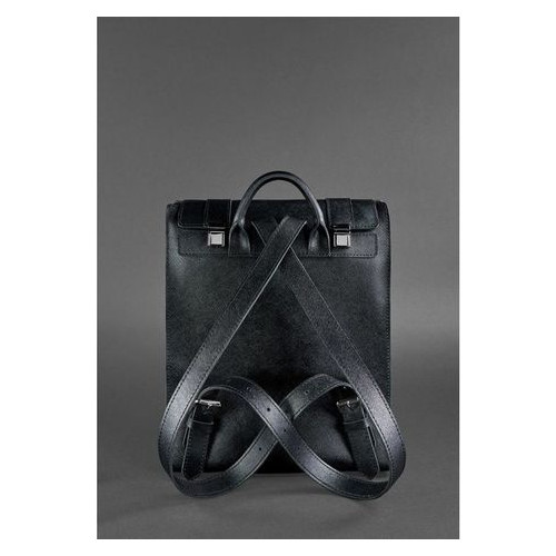 Шкіряний жіночий чорний рюкзак Blackwood Blank Note BN-BAG-29-bw фото №4