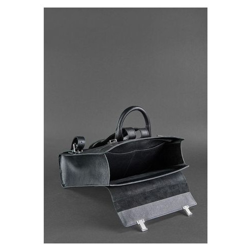 Шкіряний жіночий чорний рюкзак Blackwood Blank Note BN-BAG-29-bw фото №6