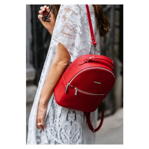 Шкіряний жіночий міні-рюкзак Kylie червоний Blank Note BN-BAG-22-rubin фото №1