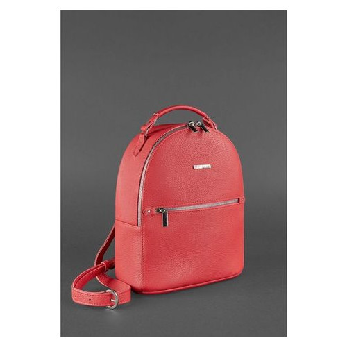 Шкіряний жіночий міні-рюкзак Kylie червоний Blank Note BN-BAG-22-rubin фото №3