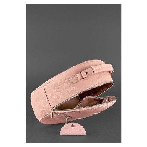 Шкіряний жіночий міні-рюкзак Kylie рожевий Blank Note BN-BAG-22-barbi фото №5