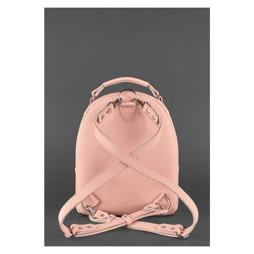 Шкіряний жіночий міні-рюкзак Kylie рожевий Blank Note BN-BAG-22-barbi фото №4