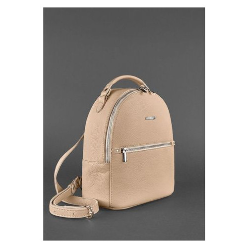 Шкіряний жіночий міні-рюкзак Kylie світло-бежевий Blank Note BN-BAG-22-crem-brule фото №3