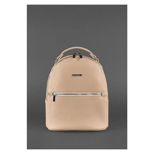 Шкіряний жіночий міні-рюкзак Kylie світло-бежевий Blank Note BN-BAG-22-crem-brule фото №2