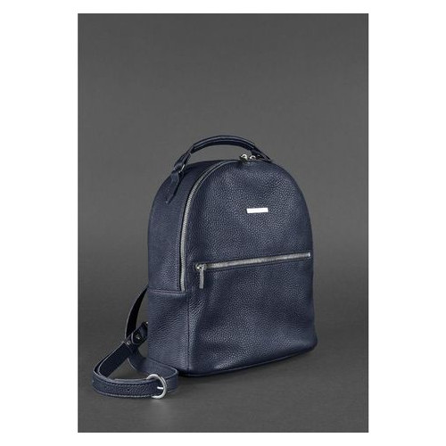 Шкіряний жіночий міні-рюкзак Kylie Синій Blank Note BN-BAG-22-navy-blue фото №3