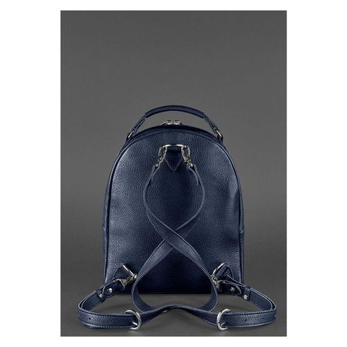 Шкіряний жіночий міні-рюкзак Kylie Синій Blank Note BN-BAG-22-navy-blue фото №4