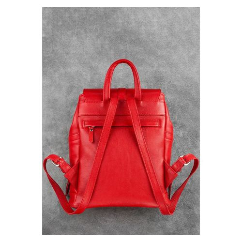 Шкіряний жіночий рюкзак Олсен червоний Blank Note BN-BAG-13-rubin фото №3