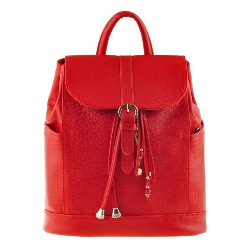 Шкіряний жіночий рюкзак Олсен червоний Blank Note BN-BAG-13-rubin фото №10