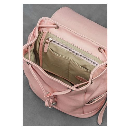 Шкіряний жіночий рюкзак Олсен рожевий Blank Note BN-BAG-13-barbi фото №5