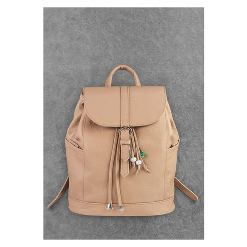 Шкіряний жіночий рюкзак Олсен світло-бежевий Blank Note BN-BAG-13-crem-brule фото №2