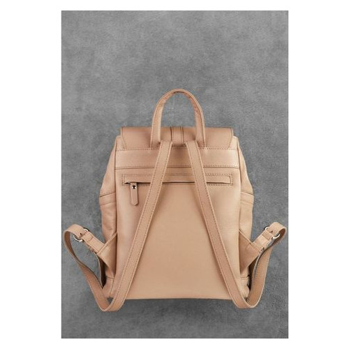 Шкіряний жіночий рюкзак Олсен світло-бежевий Blank Note BN-BAG-13-crem-brule фото №3