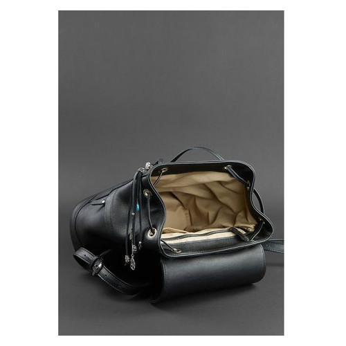 Шкіряний жіночий рюкзак Олсен чорний Blank Note BN-BAG-13-onyx фото №5