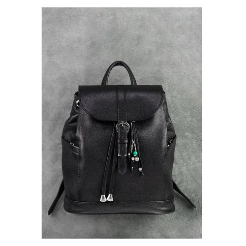 Шкіряний жіночий рюкзак Олсен чорний Blank Note BN-BAG-13-onyx фото №2