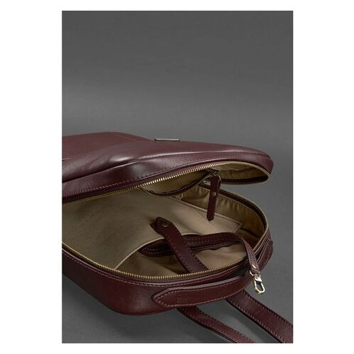 Шкіряний жіночий рюкзак на блискавці Cooper бордовий BlankNote (BN-BAG-19-vin) фото №5