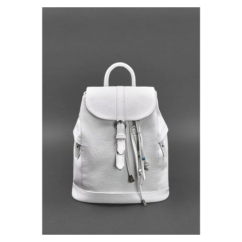 Шкіряний жіночий рюкзак Олсен білий BlankNote (BN-BAG-13-white) фото №1