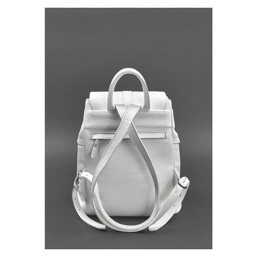 Шкіряний жіночий рюкзак Олсен білий BlankNote (BN-BAG-13-white) фото №3